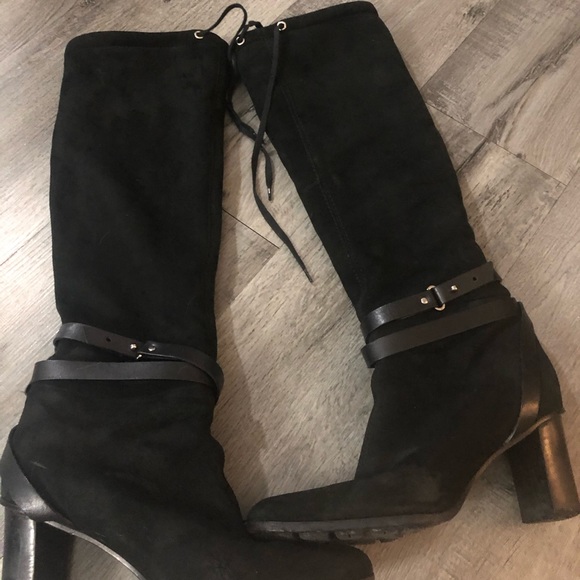 Gucci suede wrap around black boots - Picture 1 of 6